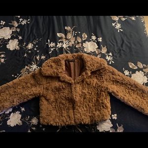 Mini furry coat